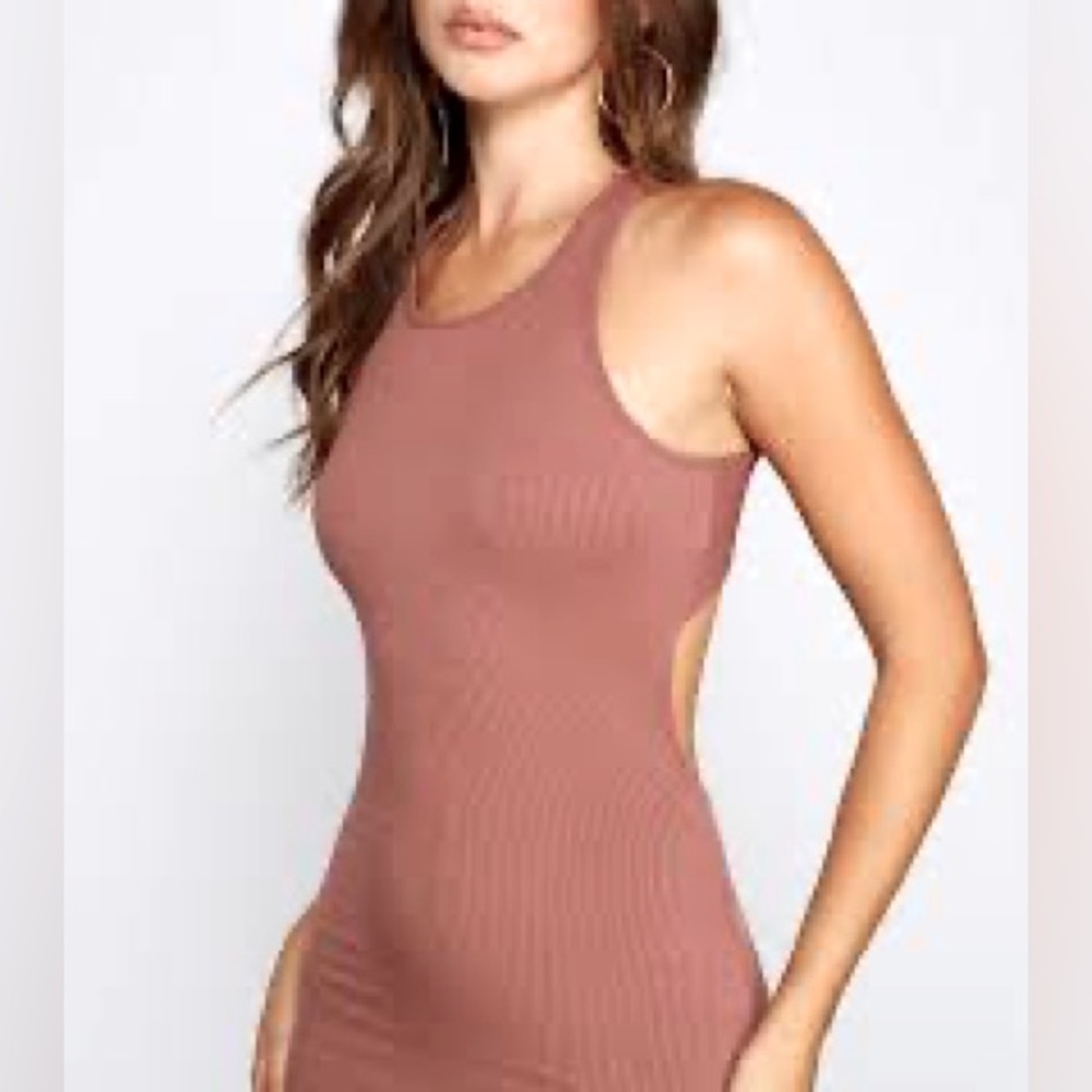 Hey Babe Ribbed Mini Dress in Medium (Boutique Item)